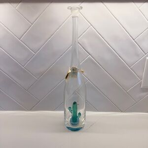 TRES QUATRO CINCO TEQUILA- CACTUS BOTTLE / DECANTER #128/600 BY ALONSO GONZALES